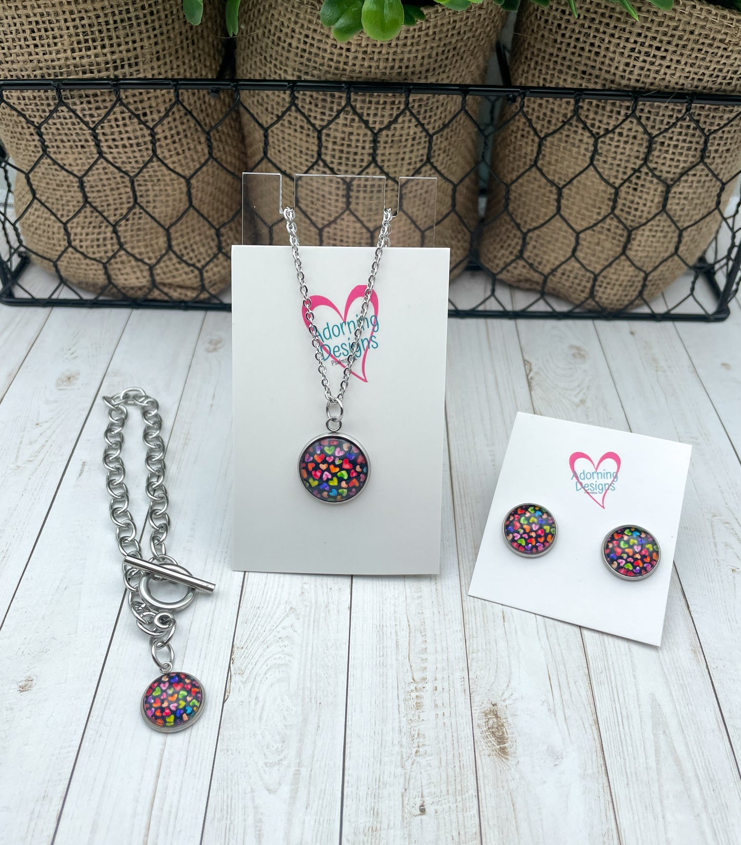Colorful Hearts Set