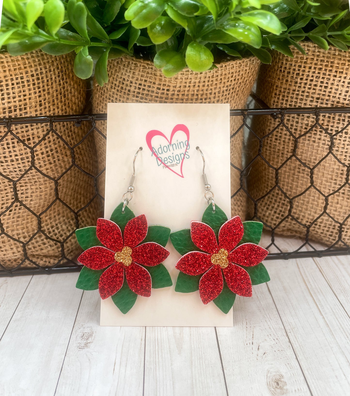 Poinsettia Dangles