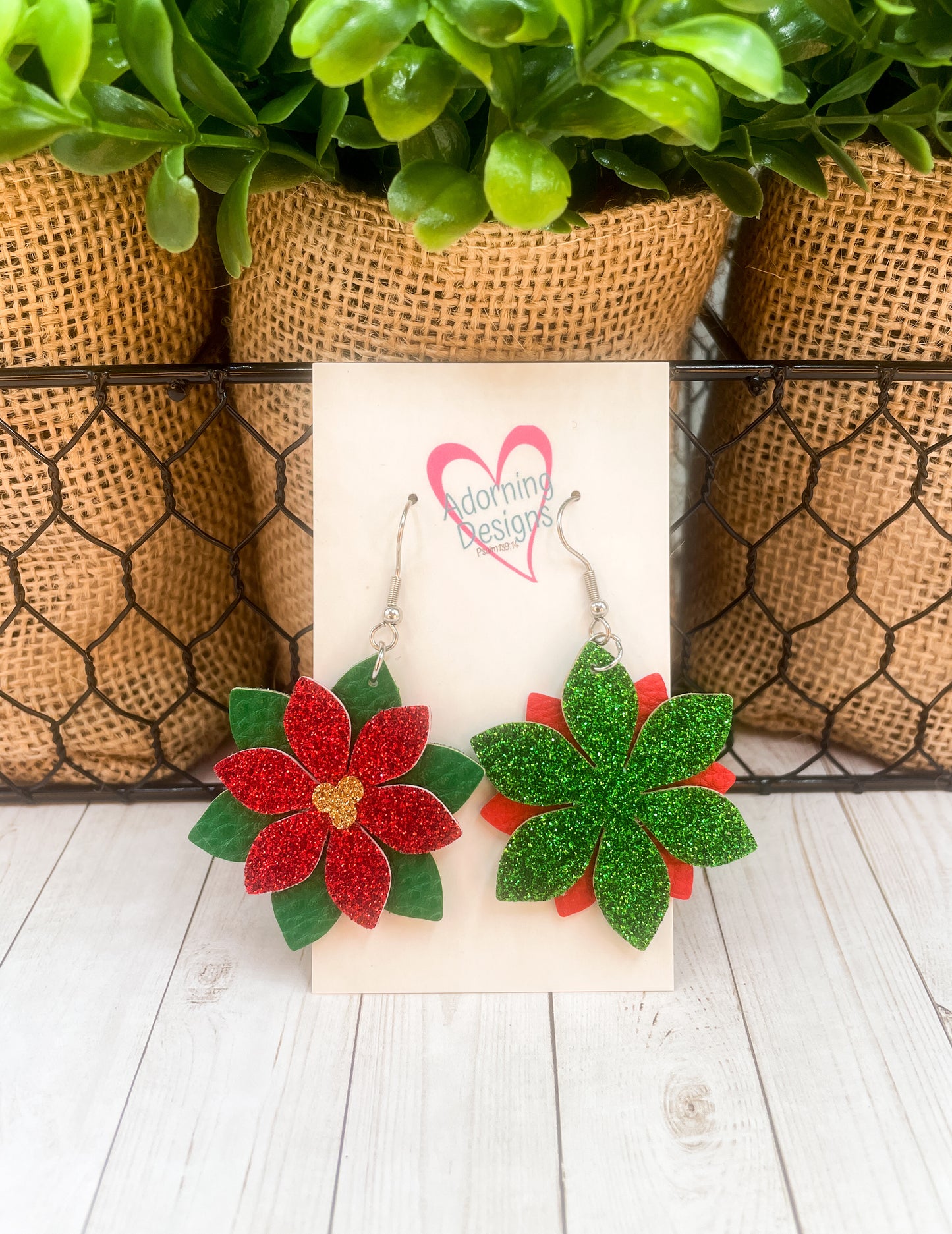 Poinsettia Dangles